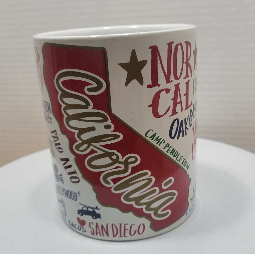 California Coffee Mug Oversized CA mug tea cup Cal Edition Primitives LOL Smile
